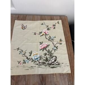 Vintage Floral Handkerchief Butterfly